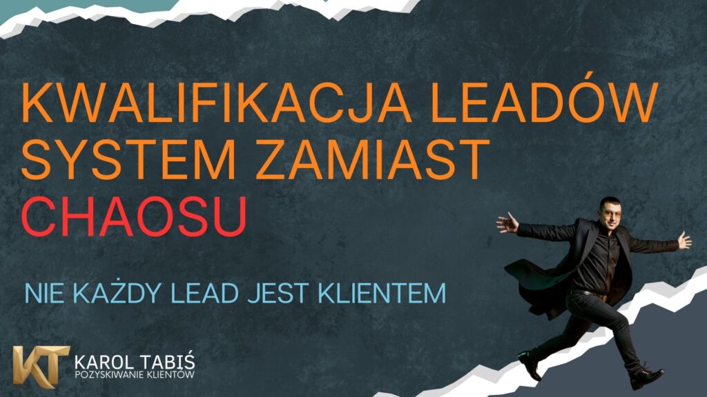 Schemat kwalifikacji leadów B2B — filtr BANT dzieli kontakty na SQL, nurturing i odrzucone